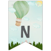 アドベンチャーが赤ちゃんシャワーを待つ|名前をカスタムする&デート バンティングフラッグ (第2の旗)