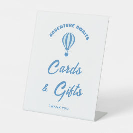 アドベンチャーが赤ちゃんシャワーカード&ギフトサインを待つ 台座サイン