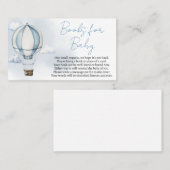 アドベンチャーが赤ちゃんシャワー本を待ってベビー 名刺 (正面/裏面)