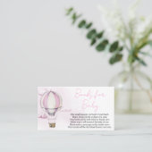 アドベンチャーが赤ちゃんシャワー本を待ってベビー 名刺 (スタンド正面)