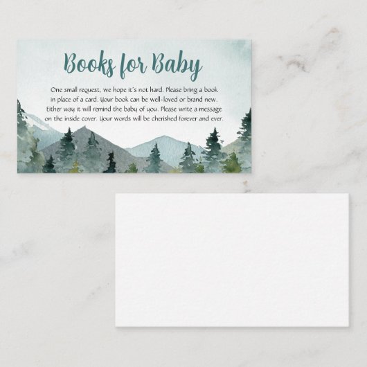 アドベンチャーが赤ちゃんシャワー本を待ってベビー 名刺 (正面/裏面)