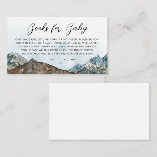 アドベンチャーが赤ちゃんシャワー本を待ってベビー 名刺 (正面/裏面)