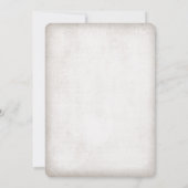 アドベンチャーのはじまり ラスティック ウェディング インビテーション (裏面)