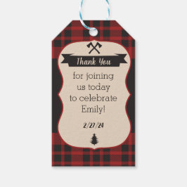 アドベンチャーの始まり！ バッファロープライドのベイビーシャワー ギフトタグ