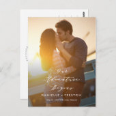 アドベンチャーの編集可能なカラー日付を保存 ポストカード (正面/裏面)