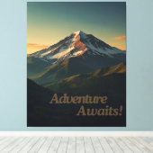 アドベンチャーはウォールアートデザインを待つ キャンバスプリント (インサイチュ (ウッドフロア))
