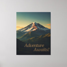 アドベンチャーはウォールアートデザインを待つ キャンバスプリント