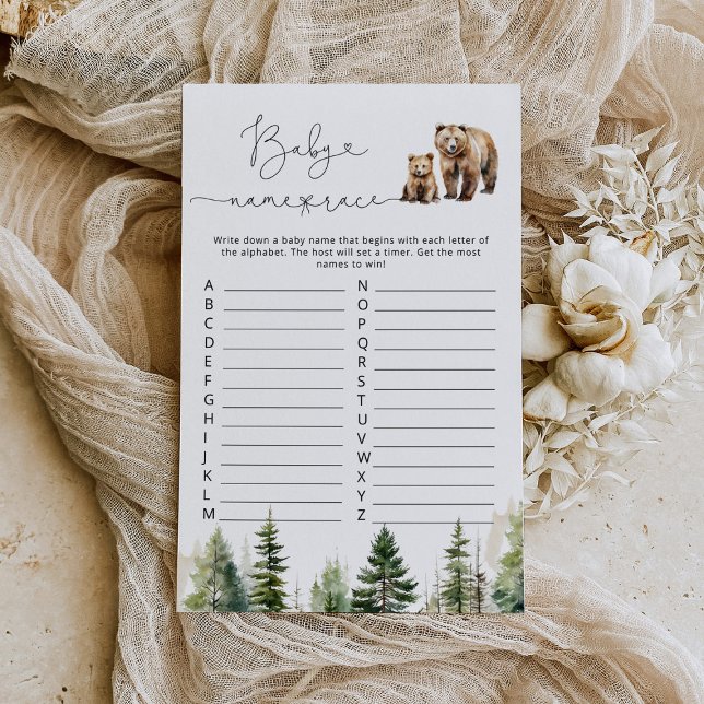 アドベンチャーはベビー名レース赤ちゃんシャワーゲームを待っている (クリエイターアップロード済み)