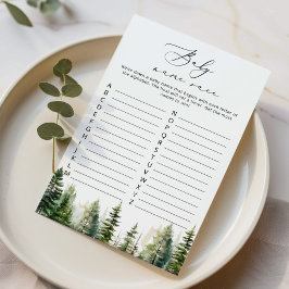 アドベンチャーはベビー名レース赤ちゃんシャワーゲームを待っている