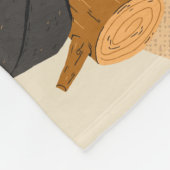 アドベンチャーはベビー月次マイルストーンを待つ フリースブランケット (角)