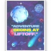 アドベンチャーはリフトオフ絶縁タンブラーから始まる シール (正面)