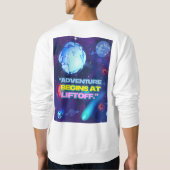 アドベンチャーはリフトオフ絶縁タンブラーから始まる スウェットシャツ (裏面)