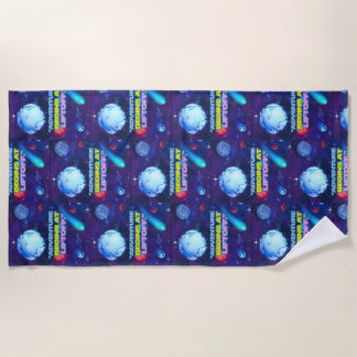 アドベンチャーはリフトオフ絶縁タンブラーから始まる ビーチタオル