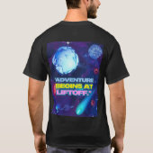 アドベンチャーはリフトオフ絶縁タンブラーから始まる Tシャツ (裏面)