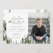 アドベンチャーは卒業写真の発表を待っている 案内状 (正面/裏面)