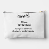 アドベンチャーは名前の追加の日付の年の場所を開始 アクセサリーポーチ (裏面)