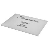 アドベンチャーは名前の追加の日付の年の場所を開始 カッティングボード (角)