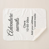 アドベンチャーは名前の追加の日付の年の場所を開始 シェルパブランケット (正面(横))