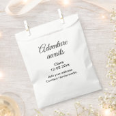 アドベンチャーは名前の追加の日付の年の場所を開始 フェイバーバッグ (クリップ留めされた状態)