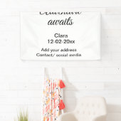 アドベンチャーは名前の追加の日付の年の場所を開始 横断幕 (インサイチュ)