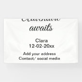 アドベンチャーは名前の追加の日付の年の場所を開始 横断幕 (横)