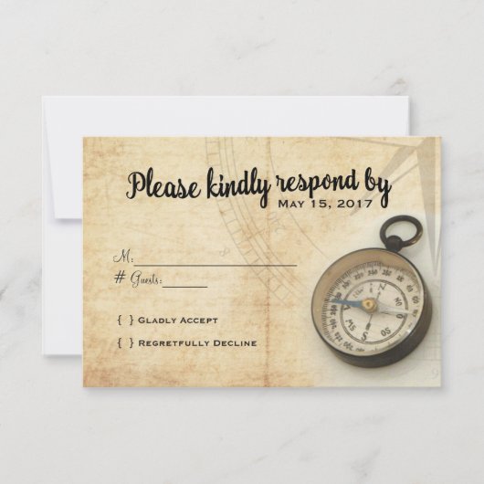 アドベンチャーはRSVPカードを継続 出欠カード (正面)