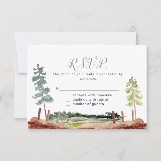 アドベンチャーへの返信カード 出欠カード (正面)