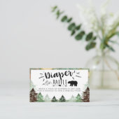 アドベンチャーもっとも偉大ベイビーシャワーおむつラッフルカード エンクロージャーカード (スタンド正面)