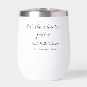 アドベンチャーを開始するブライダルシャワー追加の名前d (正面)