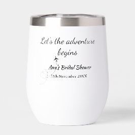 アドベンチャーを開始するブライダルシャワー追加の名前d