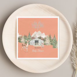 アドベンチャーアウィザードオレンジマウンテン赤ちゃんシャワー スタンダードランチョンナプキン