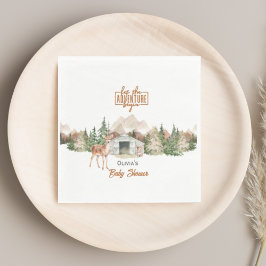 アドベンチャーアウィザードオレンジマウンテン赤ちゃんシャワー スタンダードランチョンナプキン