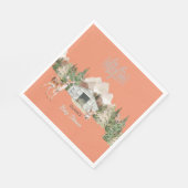 アドベンチャーアウィザードオレンジマウンテン赤ちゃんシャワー スタンダードランチョンナプキン (角)