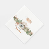 アドベンチャーアウィザードオレンジマウンテン赤ちゃんシャワー スタンダードランチョンナプキン (角)