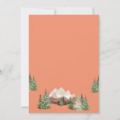 アドベンチャーアウィザードオレンジマウンテン赤ちゃんシャワー 招待状 (裏面)