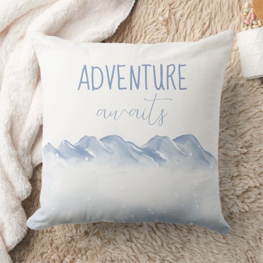 アドベンチャーアウェイズウィンター子供部屋キッズルームデコール クッション (ブランケット)