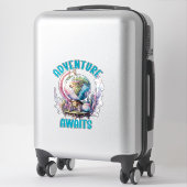 アドベンチャーアウェイズウォーターカラートラベル シール (スーツケース)