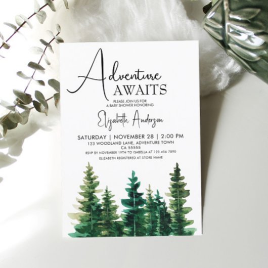 アドベンチャーアウェイズウォーター素朴カラーパインボーイ 招待状