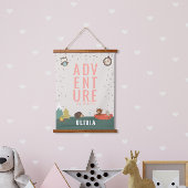 アドベンチャーアウェイズウッドランドガールウォールデコール 吊り下げ型タペストリー