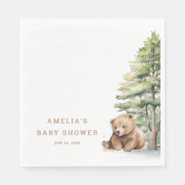 アドベンチャーアウェイズウッドランドテディベア スタンダードランチョンナプキン