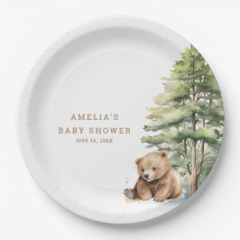 アドベンチャーアウェイズウッドランドテディベア ペーパープレート