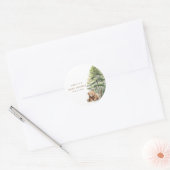 アドベンチャーアウェイズウッドランドテディベア ラウンドシール (封筒)