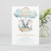 アドベンチャーアウェイズエレファントホットエアバルーンブルーボーイ 招待状 (スタンド正面)