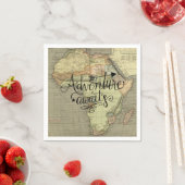 アドベンチャーアウェイズオールドワールドマップ スタンダードカクテルナプキン (インサイチュ)