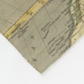 アドベンチャーアウェイズオールドワールドマップ フリースブランケット (角)