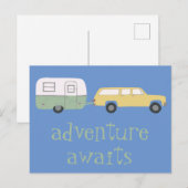 アドベンチャーアウェイズキャンピングトレーラーRV ポストカード (正面/裏面)