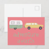 アドベンチャーアウェイズキャンピングトレーラーRV ポストカード (正面/裏面)