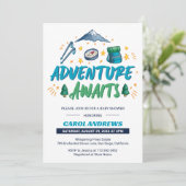 アドベンチャーアウェイズキャンピングベビーシャワー 招待状 (スタンド正面)