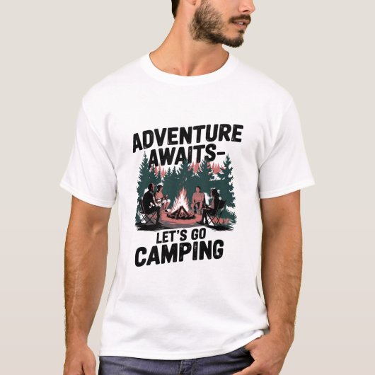 アドベンチャーアウェイズキャンピングTシャツ Tシャツ (正面)