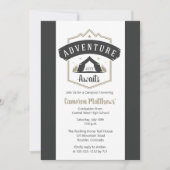 アドベンチャーアウェイズキャンプ卒業パーティーInvitati 招待状 (正面)